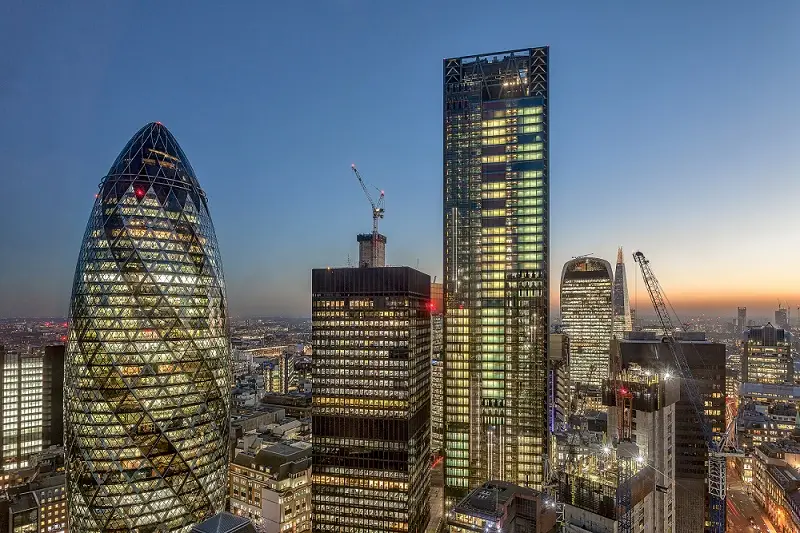 Bishopsgate picture night view