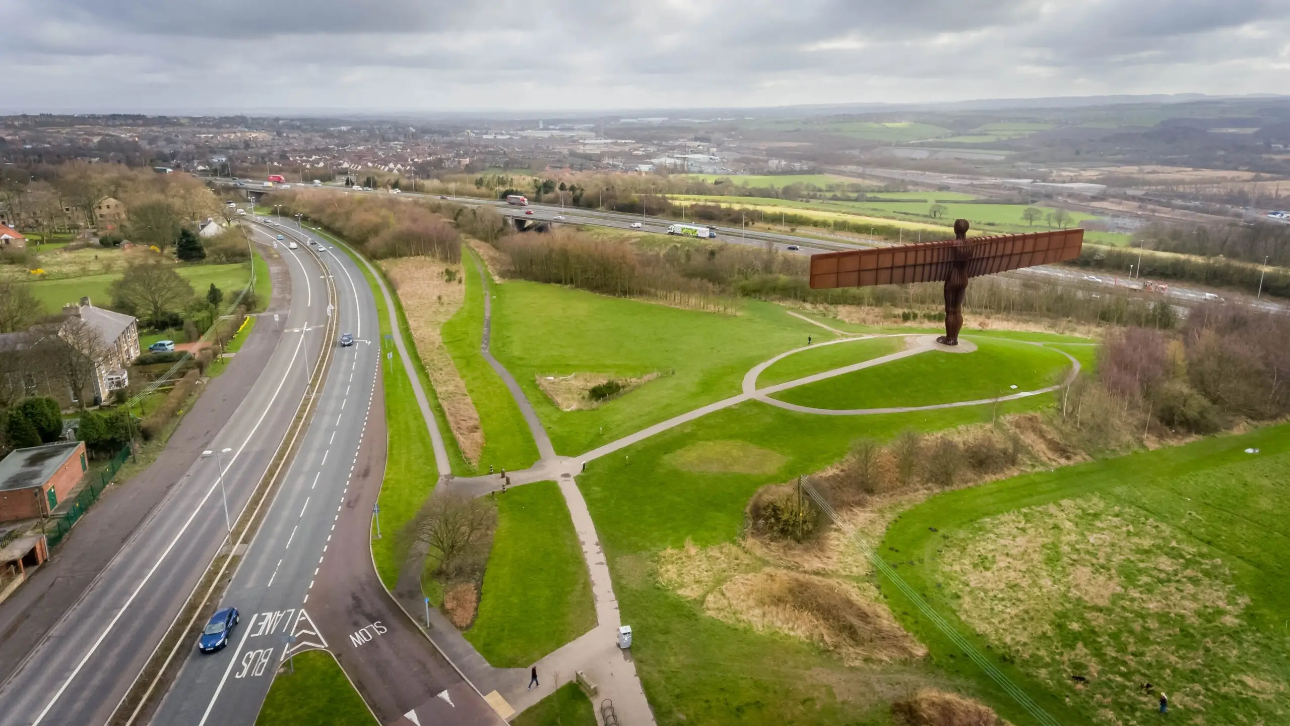 Aerial view of Gateshead